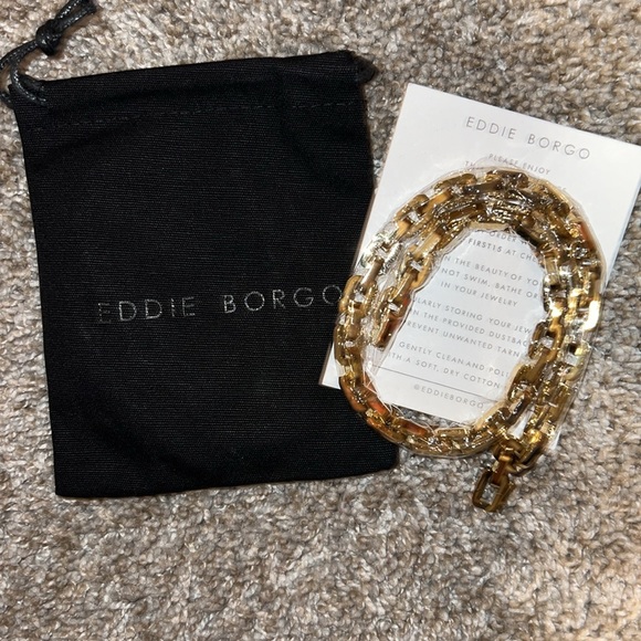 NWT Eddie Borgo Supra 12K Karat Gold Chain Link Necklace 17” Length - Picture 8 of 8